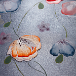Обои ручная роспись Falling Flowers Standard colourway on Flash metallic silk варинант исполнения - 2 | Loft Concept в Омске