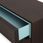 Дизайнерский комод коричневый с 2-мя ящиками и дверцами Pandora варинант исполнения - 2 | Loft Concept в Омске