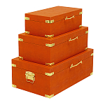 Комплект оранжевых чемоданов Golden Twigs варинант исполнения - 2 | Loft Concept в Омске