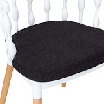 Пластиковый стул на ножках из массива бука Ferret Spiral White варинант исполнения - 8 | Loft Concept в Омске