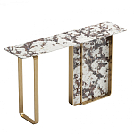 Консоль с прямоугольной мраморной столешницей Vivian Console варинант исполнения - 1 | Loft Concept в Омске