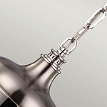 Подвесной светильник со стальным плафоном и белым матовым стеклянным шаром Feiss варинант исполнения - 4 | Loft Concept в Омске