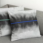 Чехол на подушку хлопковый Blake Boundaries Blue варинант исполнения - 4 | Loft Concept в Омске
