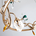 Люстра с хрустальными плафонами и декором Alvere Crystal Chandelier варинант исполнения - 3 | Loft Concept в Омске