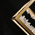 Настольная лампа прямоугольная с декоративными элементами в виде кристаллов Smooth Shine варинант исполнения - 4 | Loft Concept в Омске