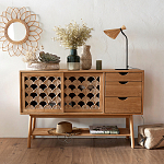 Зеркало из ротанга в форме цветка WICKER MIRROR 65  варинант исполнения - 3 | Loft Concept в Омске