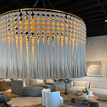 Люстра серая плетеная с кисточками Boho Tassel Chandelier варинант исполнения - 2 | Loft Concept в Омске