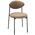 Стул металлический с мягкой спинкой и сиденьем из велюра Alfie Chair варинант исполнения - 4 | Loft Concept в Омске