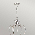 Люстра цвета никель с 6-ю лампами и стеклянными подвесками Elstead Lighting варинант исполнения - 4 | Loft Concept в Омске