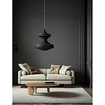 Подвесной вязаный черный светильник «Моника» варинант исполнения - 3 | Loft Concept в Омске