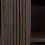 Буфет тёмно-коричневого цвета из ясеневого шпона с 2-мя раздвижными дверями Toinette варинант исполнения - 3 | Loft Concept в Омске