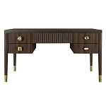 Письменный стол с 4-мя ящиками Elsa Dreams Walnut варинант исполнения - 6 | Loft Concept в Омске