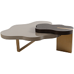 Кофейный стол со столешницей волнистой формы Gale Curved Coffee Table варинант исполнения - 3 | Loft Concept в Омске