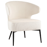 Современное мягкое кресло на металлических ножках Rakush Milk варинант исполнения - 1 | Loft Concept в Омске