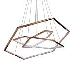 Люстра с 3-мя подвесами в виде шестиугольников Hexagon Horizontal варинант исполнения - 1 | Loft Concept в Омске