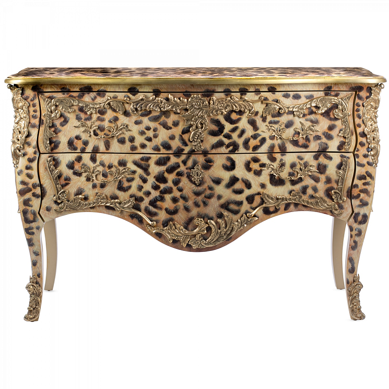 Комод стиль рококо Ref 573 Commode L. XV Leopard  в Омске | Loft Concept 