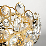 Люстра подвесная из золотых колец 57 см Golden Circles варинант исполнения - 8 | Loft Concept в Омске