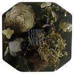 Шкатулка из эпоксидной смолы с цветами черная Epoxy Resin Square Box Black варинант исполнения - 1 | Loft Concept в Омске