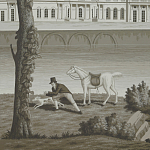 Обои ручная роспись Monuments of Paris Eau Forte on scenic paper варинант исполнения - 2 | Loft Concept в Омске