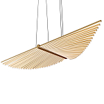 Люстра в виде распахнутых крыльев из тонких металлических планок Flight of Freedom варинант исполнения - 4 | Loft Concept в Омске