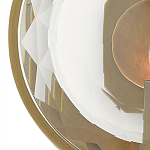 Бра круглое с прозрачным рельефным плафоном Crystal Prism варинант исполнения - 1 | Loft Concept в Омске