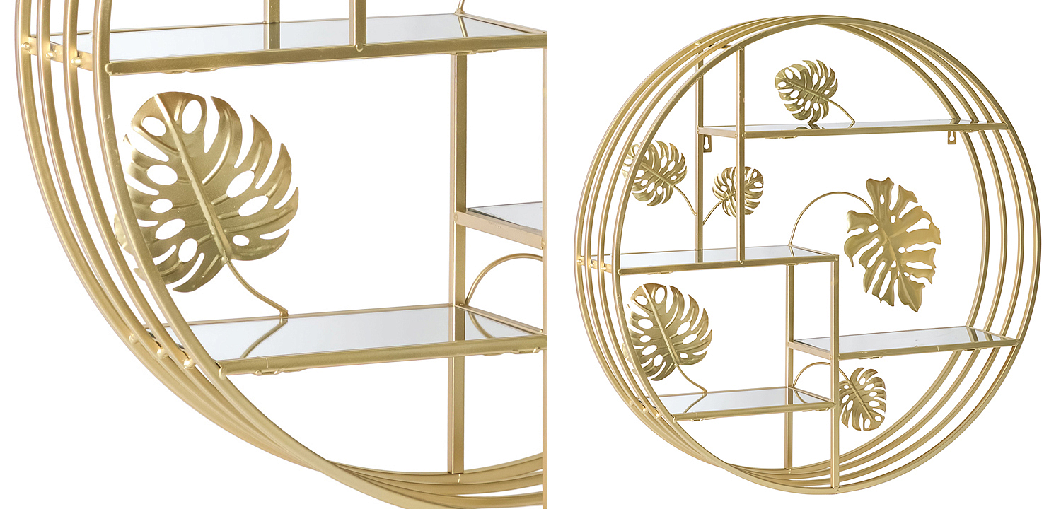 Полка Gold Tropical Shelf Полка Gold Tropical Shelf - Loft-Concept в Омске