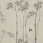 Обои ручная роспись Distant Bamboo Special Colourway on white dyed paper варинант исполнения - 1 | Loft Concept в Омске