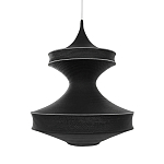 Подвесной вязаный черный светильник «Моника» варинант исполнения - 1 | Loft Concept в Омске