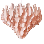 Люстра из стекляных розовых лепестков Petalled Illuminator варинант исполнения - 3 | Loft Concept в Омске