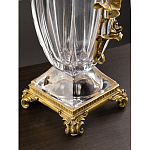 Ваза из прозрачного стекла с бронзовой вставкой в виде цветущей ветви Eden Garden porcelain and bronze варинант исполнения - 4 | Loft Concept в Омске