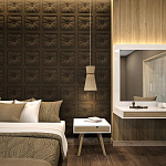 Гипсовая 3D Панель M-106 варинант исполнения - 1 | Loft Concept в Омске