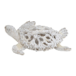 Статуэтка черепаха с ажурным панцирем и детализированной текстурой в белом цвете Marine Accessories варинант исполнения - 1 | Loft Concept в Омске