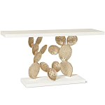 Консоль прямоугольная белая с основанием в виде кактуса Cactus варинант исполнения - 1 | Loft Concept в Омске