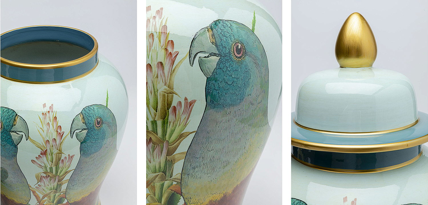 Ваза Porcelain Vase Parrots Ваза Porcelain Vase Parrots - Loft-Concept в Омске