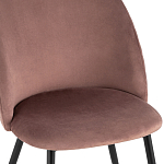 Мягкий стул в велюре пыльно-розового цвета Miruna Chair варинант исполнения - 6 | Loft Concept в Омске
