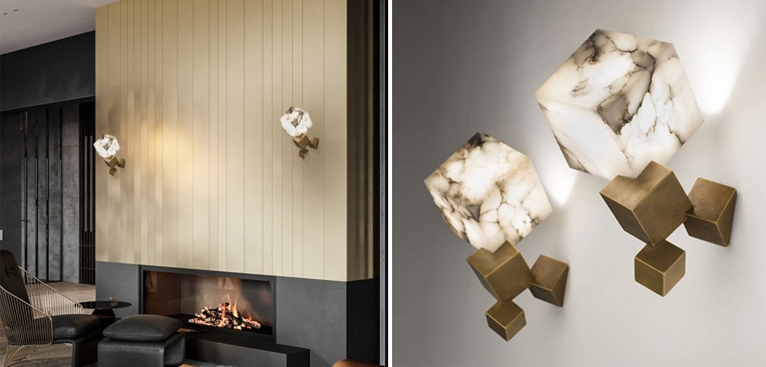 Бра Marble Cube Wall lamp Бра Marble Cube Wall lamp - Loft-Concept в Омске