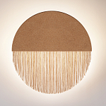 Бра круглое натуральная пробка с бахромой Natural Cork варинант исполнения - 3 | Loft Concept в Омске