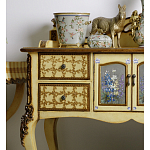 Комод деревянный Illustration of flowers варинант исполнения - 5 | Loft Concept в Омске