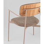 Стул Doe с подклокотниками коричневый варинант исполнения - 3 | Loft Concept в Омске