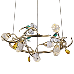 Люстра с хрустальными плафонами и декором Alvere Crystal Chandelier 6 варинант исполнения - 1 | Loft Concept в Омске