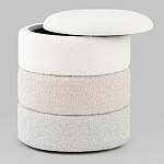 Пуф Three Colors в ткани букле из трех цветов  варинант исполнения - 3 | Loft Concept в Омске