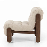 Кресло с деревянным каркасом и обивкой из ткани букле Medieval Furniture варинант исполнения - 1 | Loft Concept в Омске