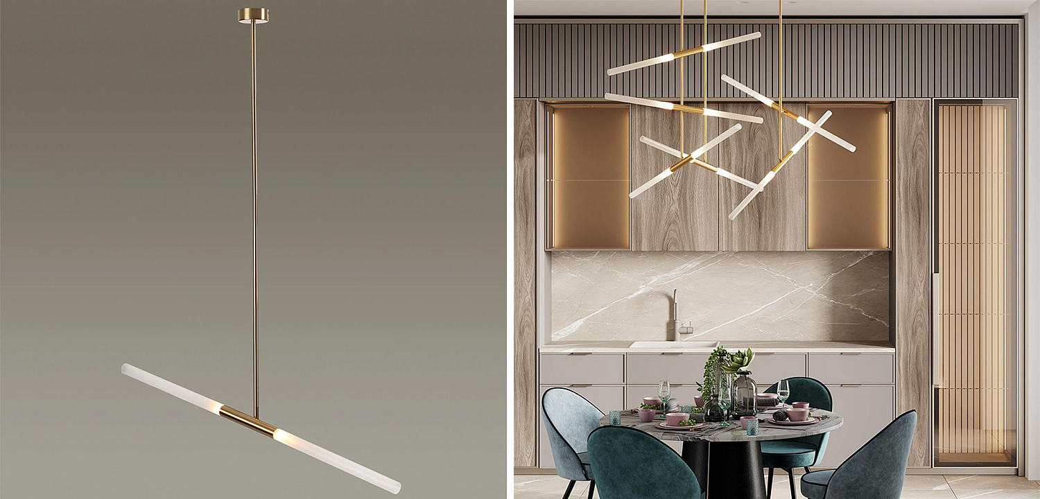 Светильник Gold Delta Light 2 lamp Светильник Gold Delta Light 2 lamp - Loft-Concept в Омске