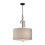 Люстра с серым тканевым плафоном Flourish варинант исполнения - 2 | Loft Concept в Омске