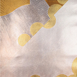 Обои ручная роспись в стиле Арт-деко Namban Colourway SC-290 on Deep Rich Gold gilded paper варинант исполнения - 2 | Loft Concept в Омске