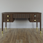 Письменный стол с 4-мя ящиками Elsa Dreams Walnut варинант исполнения - 5 | Loft Concept в Омске