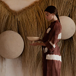 Большая дизайнерская Инсталляция из соломы RAFFIA Installation  варинант исполнения - 1 | Loft Concept в Омске