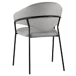 Серый стул с обивкой из искусственной замши Alexis варинант исполнения - 5 | Loft Concept в Омске