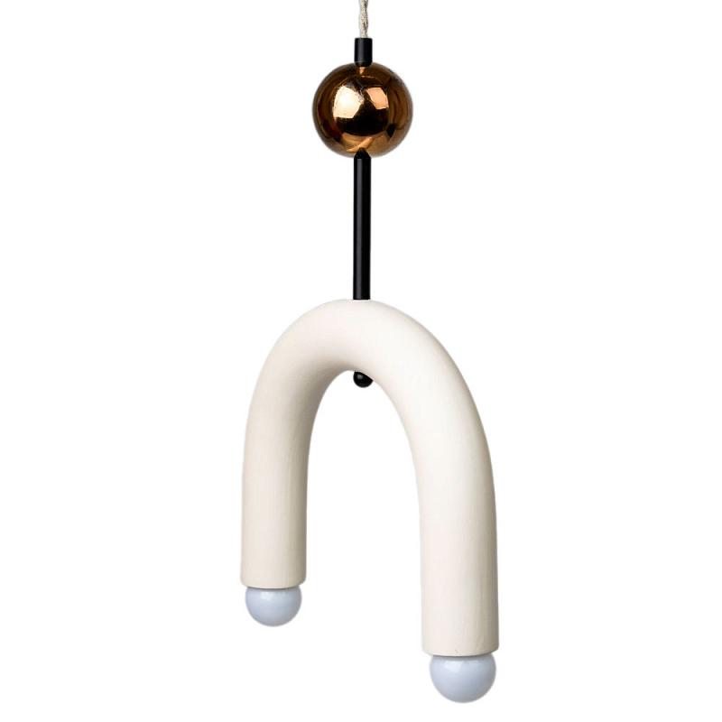 Подвесной светильник MOROSHKA arc [white] Белый Бронза в Омске | Loft Concept 