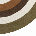 Ковер круглый из хлопка с контрастным узором Bullseye 150 варинант исполнения - 4 | Loft Concept в Омске